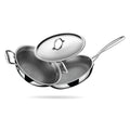 Stahl Artisan Hybrid Combo – Kadhai 24cm + Fry Pan 24cm + SS Pro Lid (24cm)