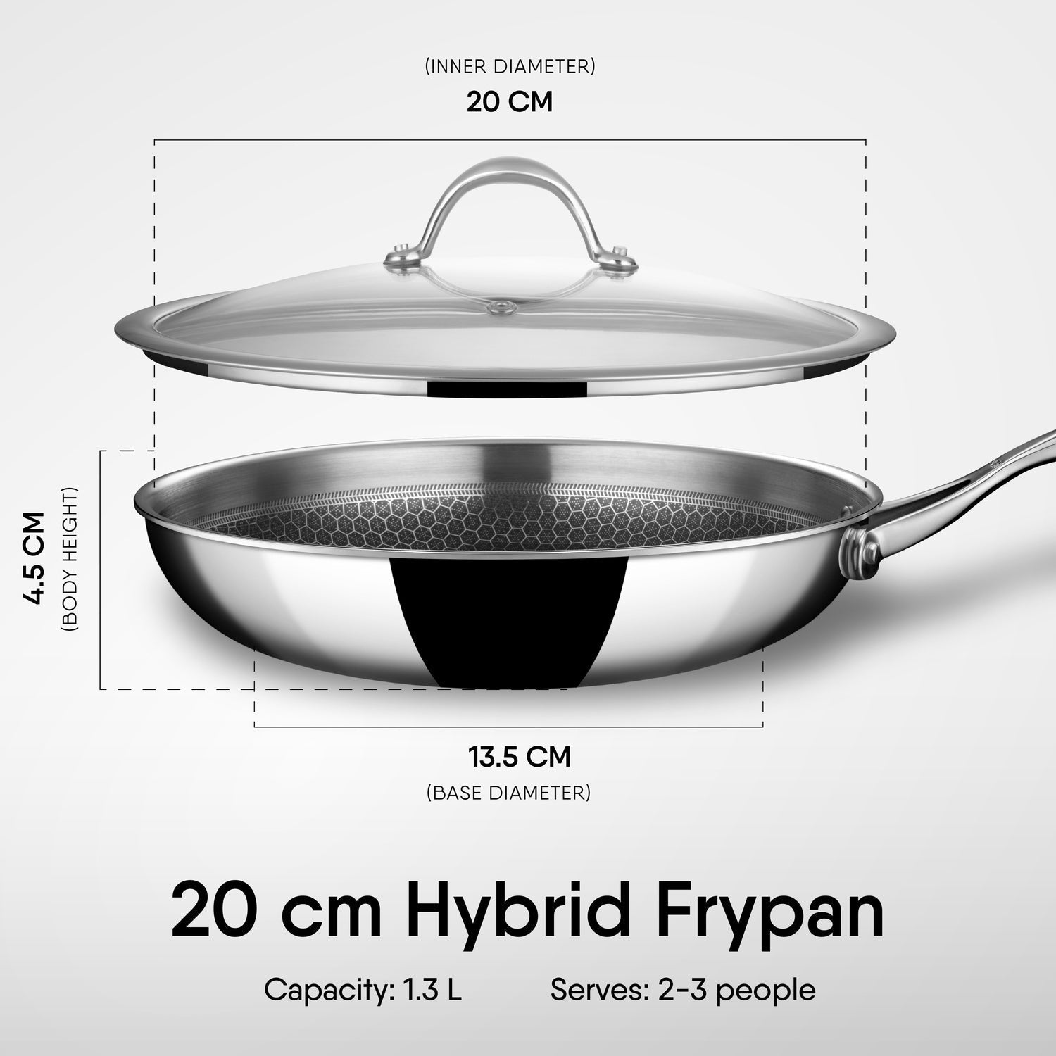Engrave - Frypan - Triply Artisan Hybrid Series