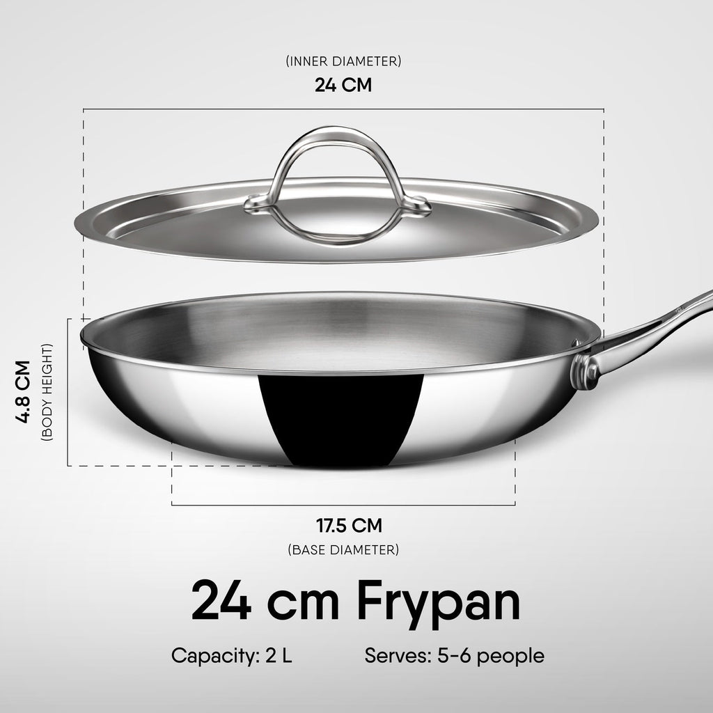 Engrave - Steel Frypan - Triply Artisan Series