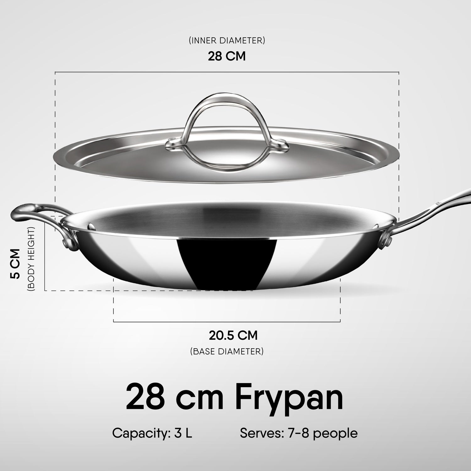 Engrave - Steel Frypan - Triply Artisan Series