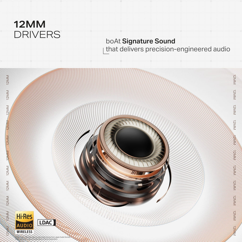 boAt Nirvana Zenith Pro | Wireless Earbuds with Spatial Audio, 80H Playback & 50dB Hybrid Adaptive ANC "Awarded Best TWS by Gadgets 360"
