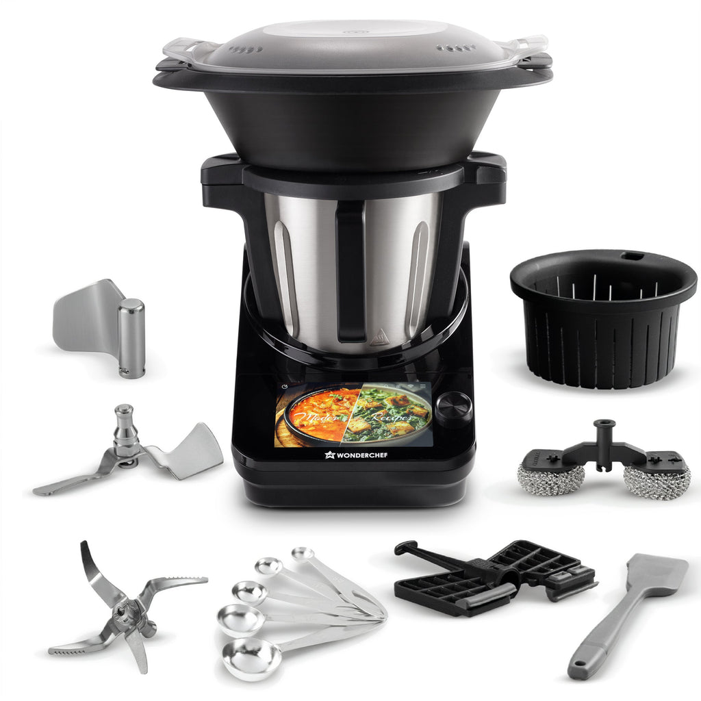 Chef Magic Kitchen Robot, Automatic Cooking Assistant, 500+ Recipes by Chef Sanjeev Kapoor, 15+ Cooking Modes, Create/Edit Recipes, Built-in Weighing Scale, Wi-fi & Phone App, 2-Yr Warranty
