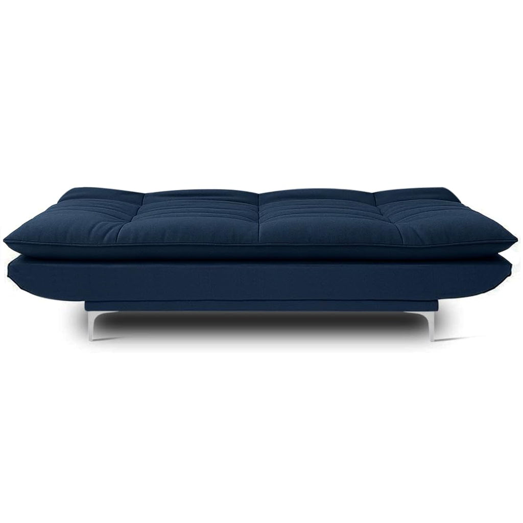 CASASTYLE Brio Fabric 3 Seater Sofa Cum Bed Set (Blue)