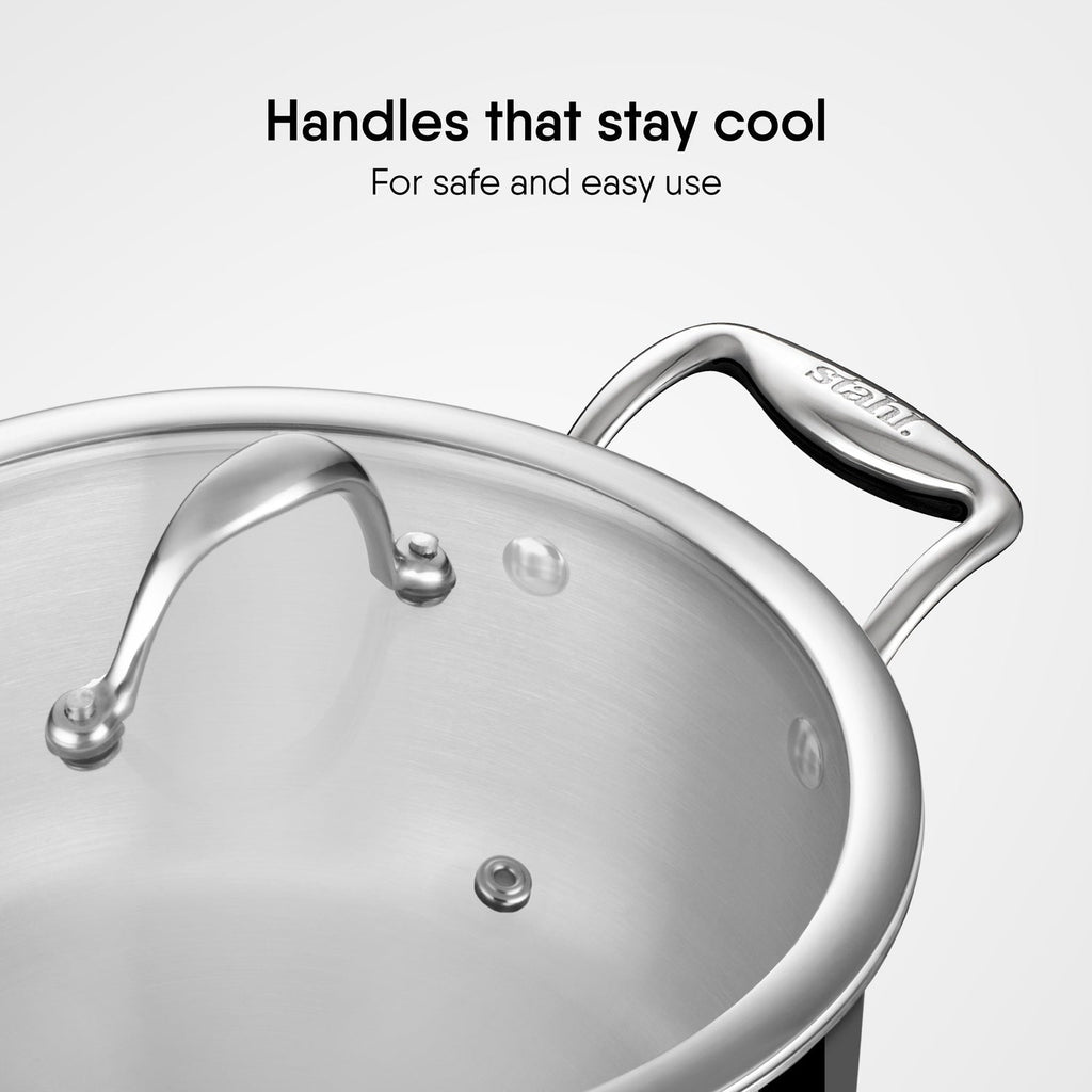 Engrave - Steel Sauce Pot / Casserole - Triply Artisan Series