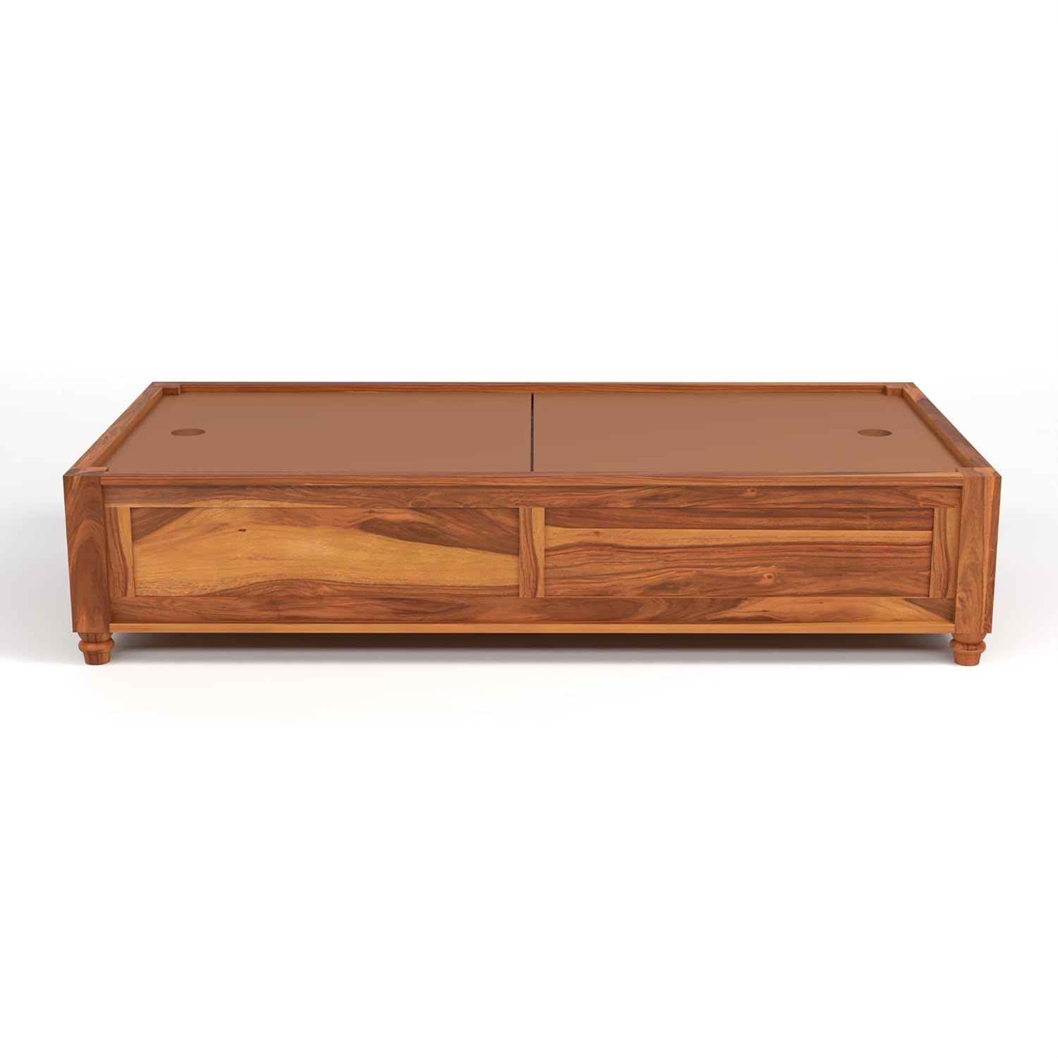 Wood Divana Cot for Home Hall || Diwan Cum Bed with Storage || 3 Seater Sofa Cum Couch || Divan Bed for Living Room || Without Pillow&Mattress (Natural)