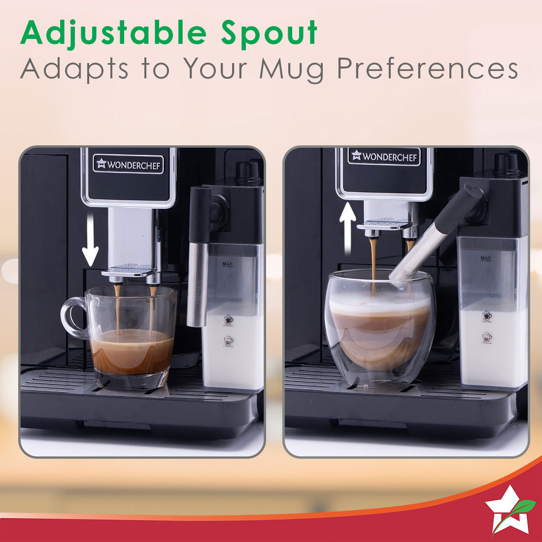 Regenta Fully Automatic Coffee Machine | For brewing Americano, Cappuccino, Latte, Macchiato, Flat White, Espresso | Bean-To-Cup Coffee at 19 bar pressure | 2 Year Warranty