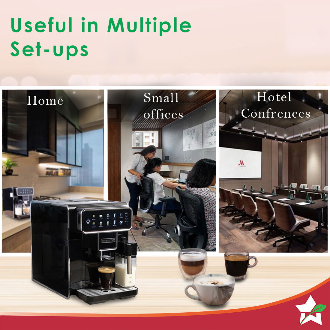 Regenta Fully Automatic Coffee Machine | For brewing Americano, Cappuccino, Latte, Macchiato, Flat White, Espresso | Bean-To-Cup Coffee at 19 bar pressure | 2 Year Warranty