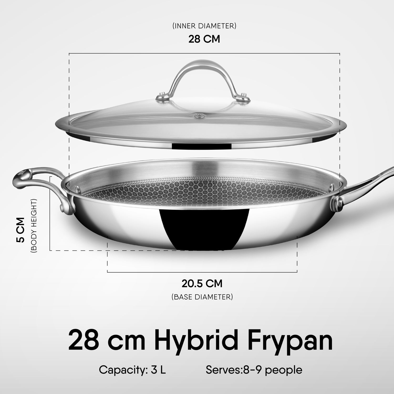 Engrave - Frypan - Triply Artisan Hybrid Series