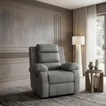Bharat Lifestyle Austin Manual Recliner | 1 Seater Chair Sofa | Single Sofa Recliner| 3 Comfort Position | Wooden Frame | Suede Fabric | 1 Seater Recliner for Living Room Bedroom,1 Year Warranty, Grey