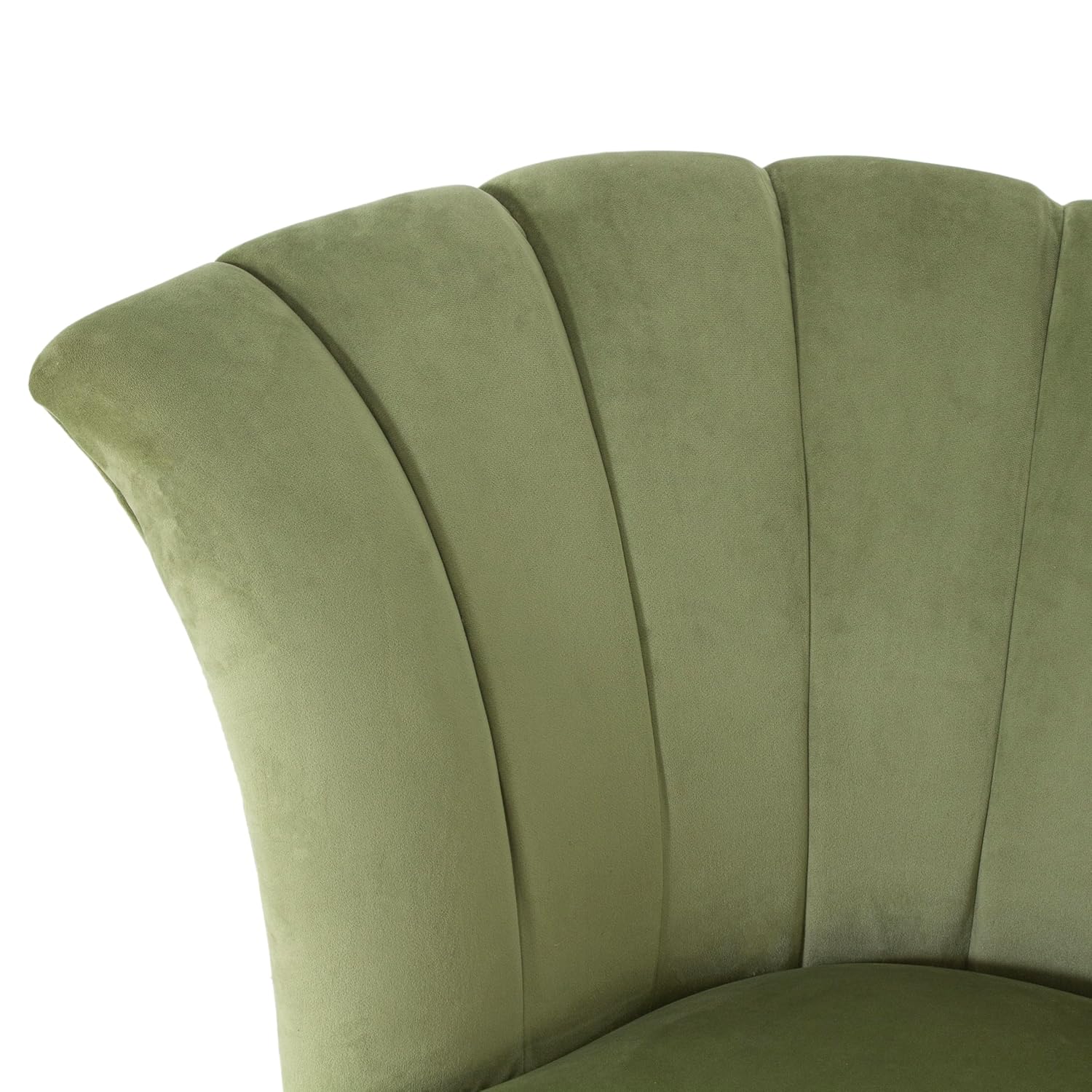 Peachtree Butterfly 1 Seater Chair for Living Room, Mango Wooden Frame & Sheesham Wood Leg | Velvet Fabric Chair for Dining Room | Single Seater Chair | No Armstyle |1 Year Warrranty (Set of 2, Green)