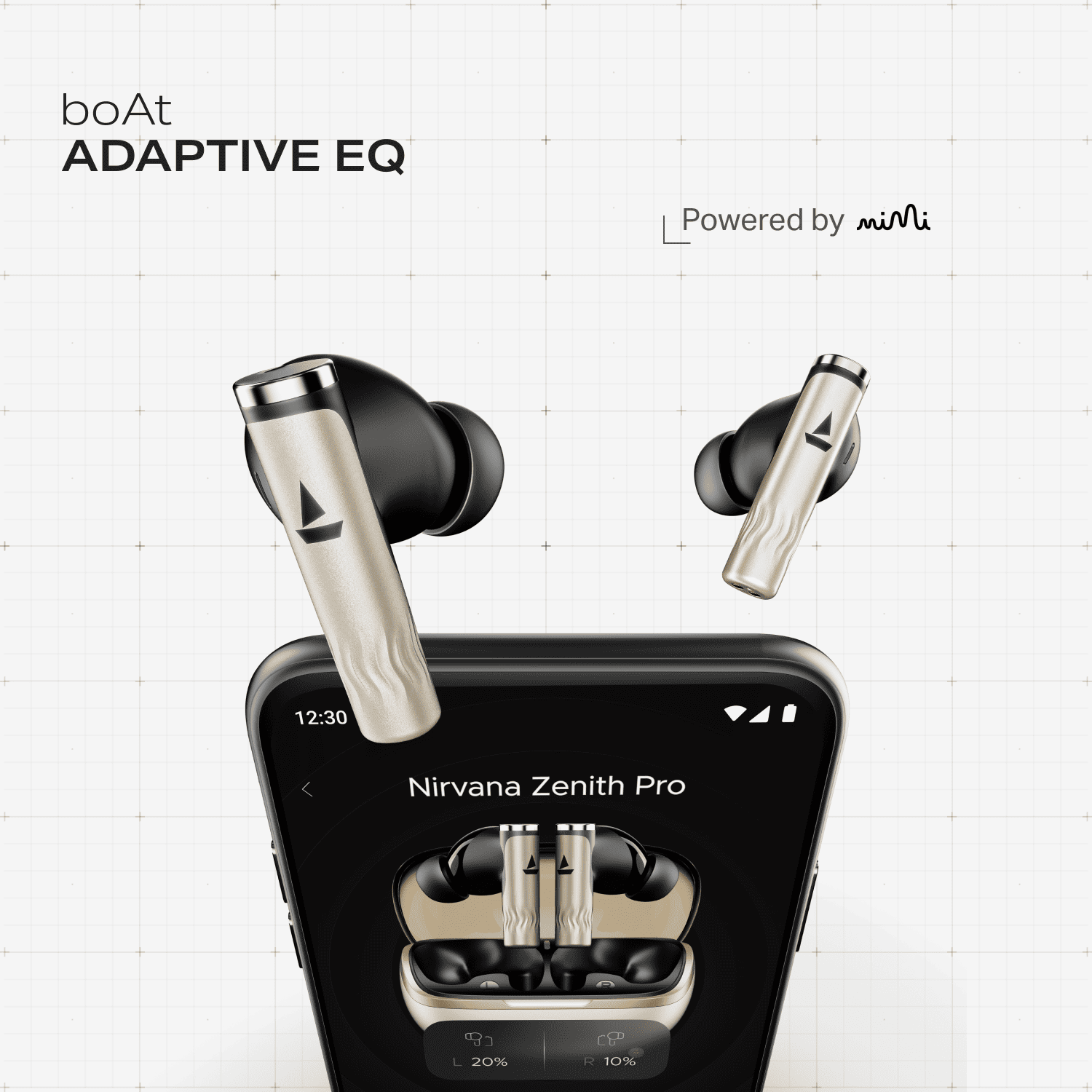boAt Nirvana Zenith Pro | Wireless Earbuds with Spatial Audio, 80H Playback & 50dB Hybrid Adaptive ANC "Awarded Best TWS by Gadgets 360"