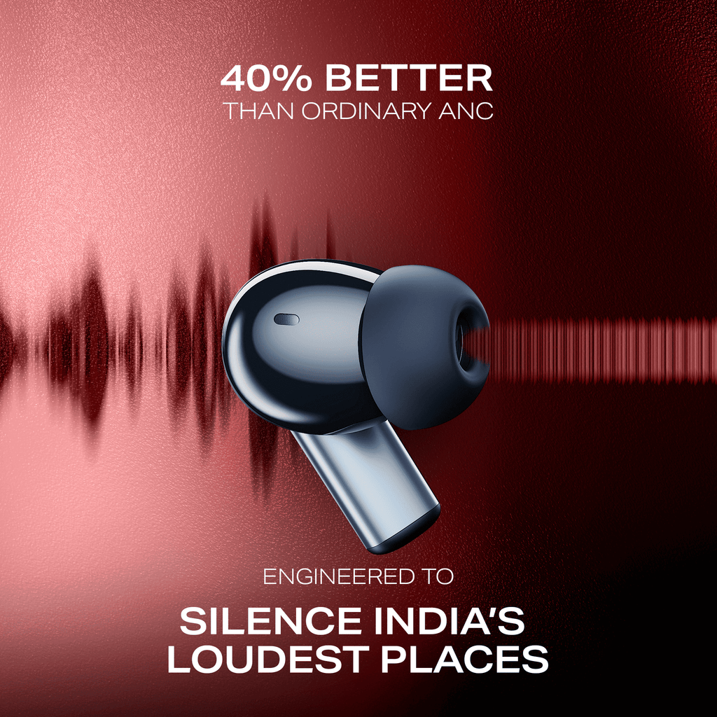 boAt Airdopes Prime 701 ANC | Wireless Earbuds with 50 Hours Playback, 46dB Hybrid ANC, Spatial Audio, Multipoint & BEAST™ Mode