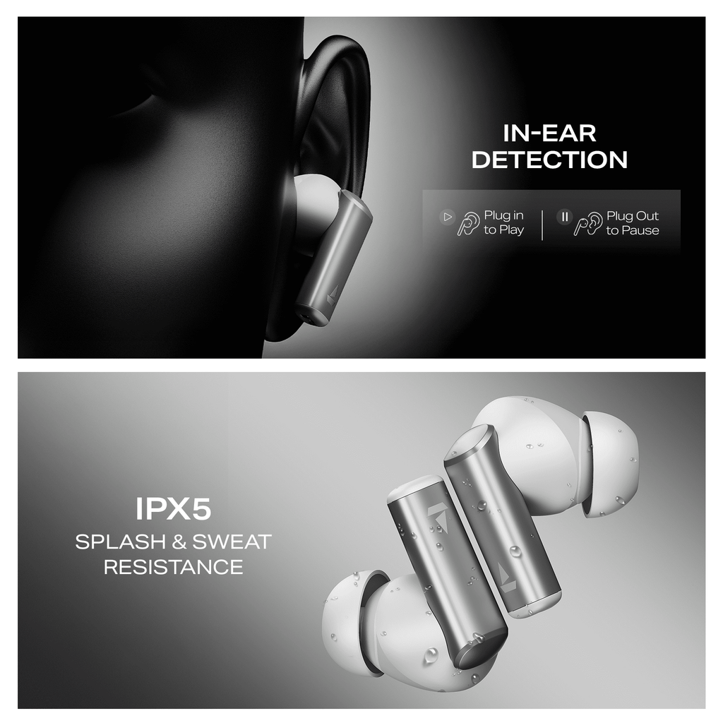 boAt Airdopes Prime 701 ANC | Wireless Earbuds with 50 Hours Playback, 46dB Hybrid ANC, Spatial Audio, Multipoint & BEAST™ Mode