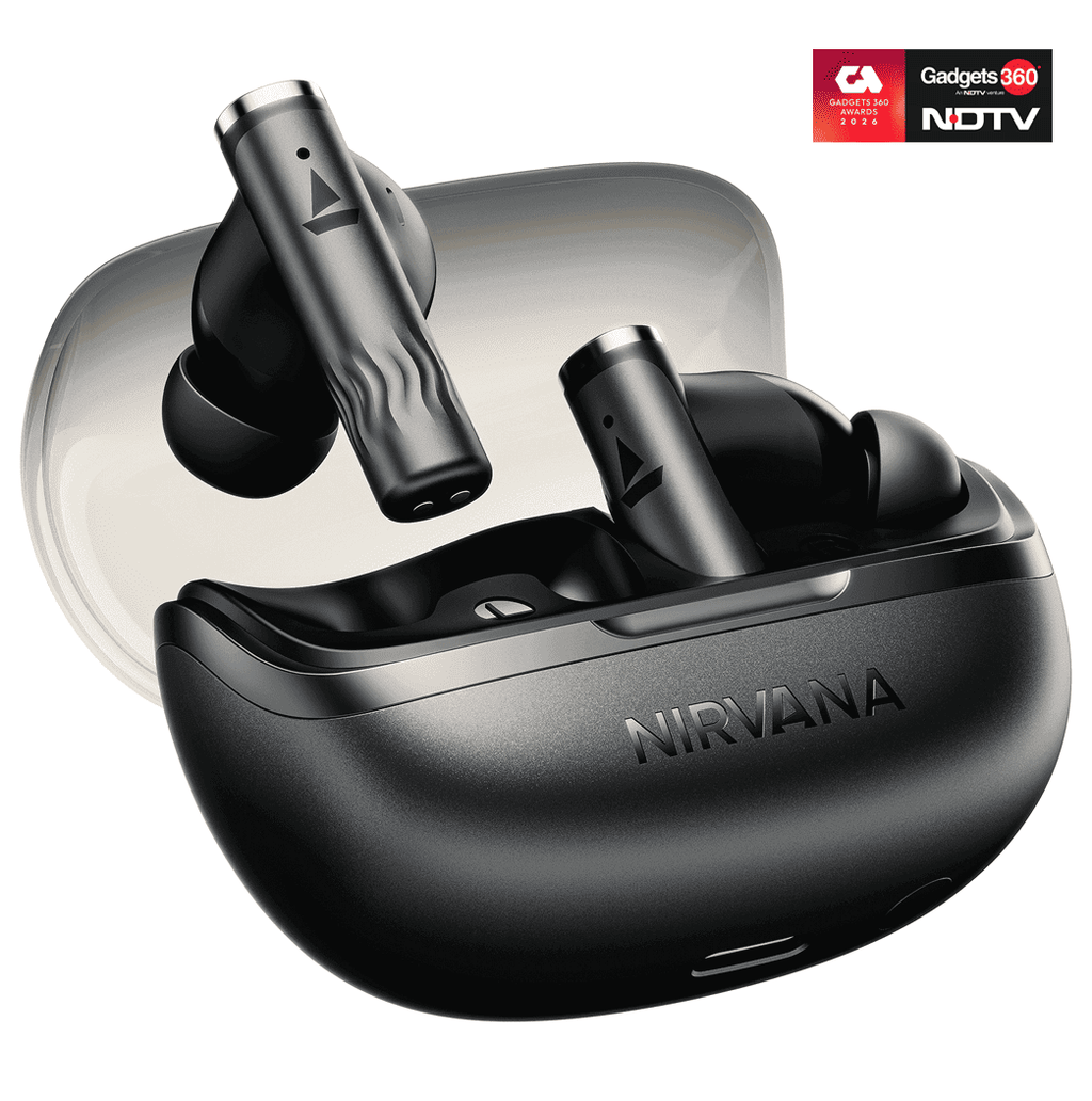 boAt Nirvana Zenith Pro | Wireless Earbuds with Spatial Audio, 80H Playback & 50dB Hybrid Adaptive ANC "Awarded Best TWS by Gadgets 360"
