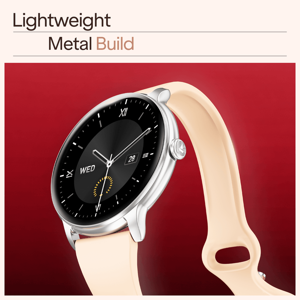 boAt Chrome Iris | Smartwatch with 1.32" AMOLED Display, 1000 nits brightness & Wellness Tracking