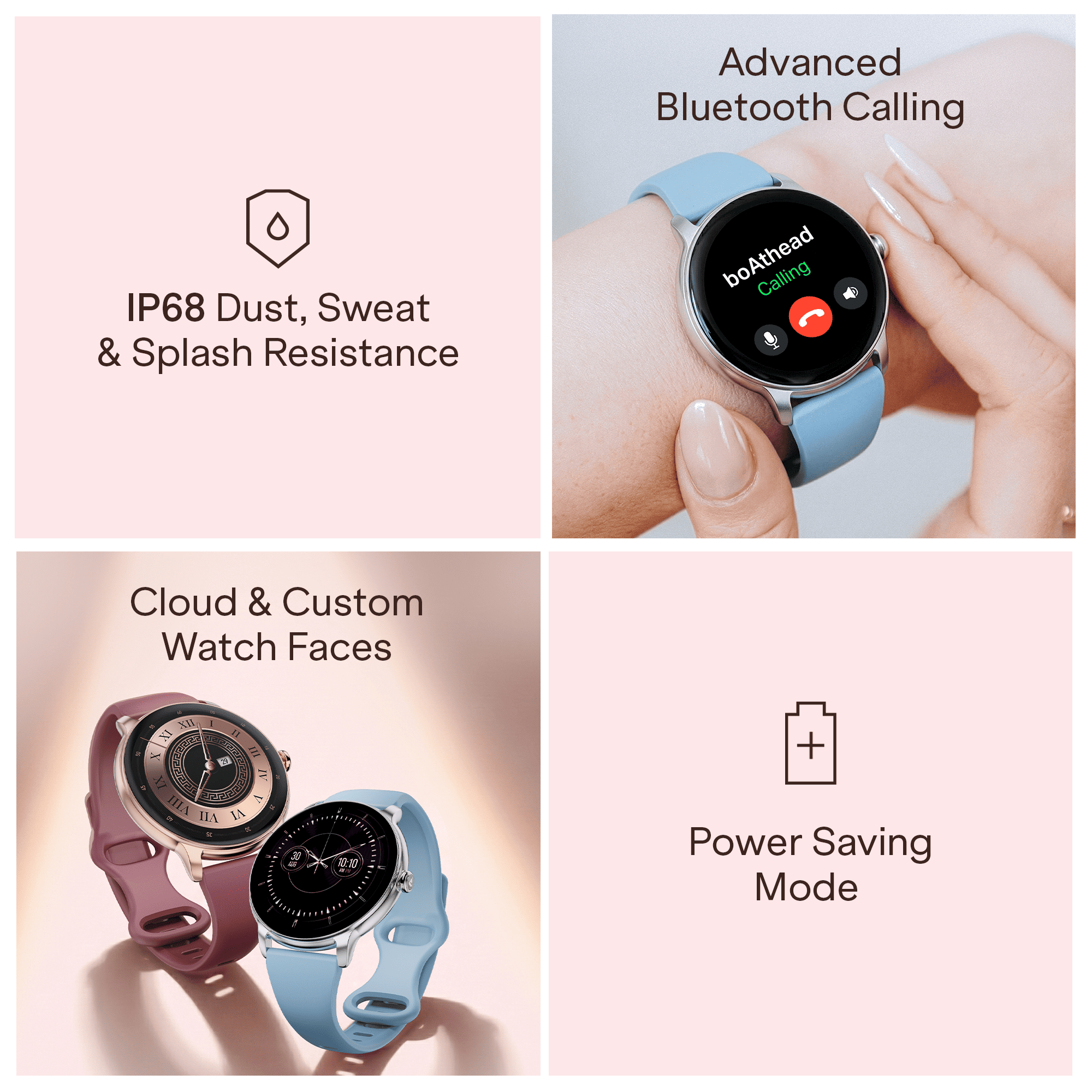 boAt Chrome Iris | Smartwatch with 1.32" AMOLED Display, 1000 nits brightness & Wellness Tracking