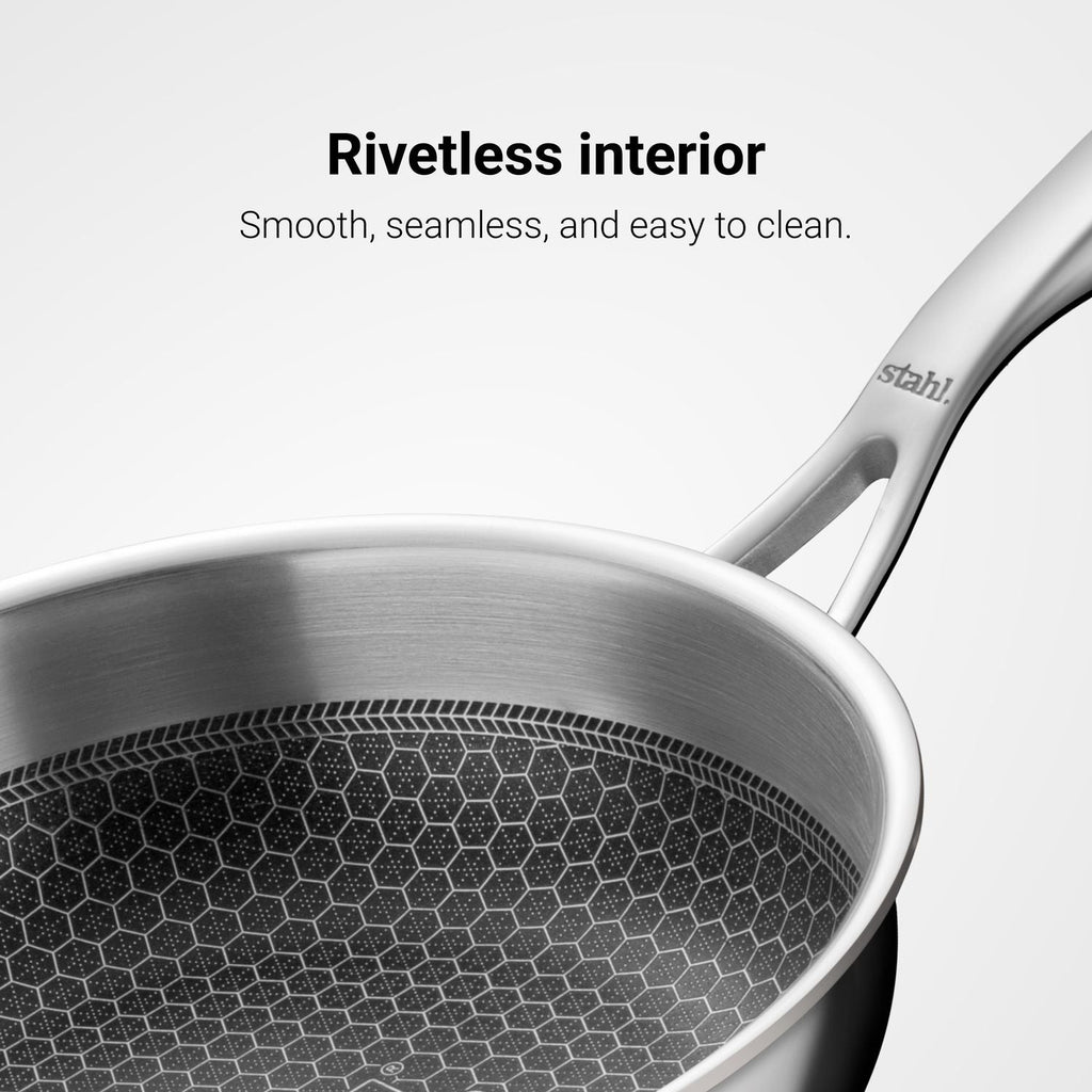 Engrave- Artisan Hybrid Frypan with Rivetless handle