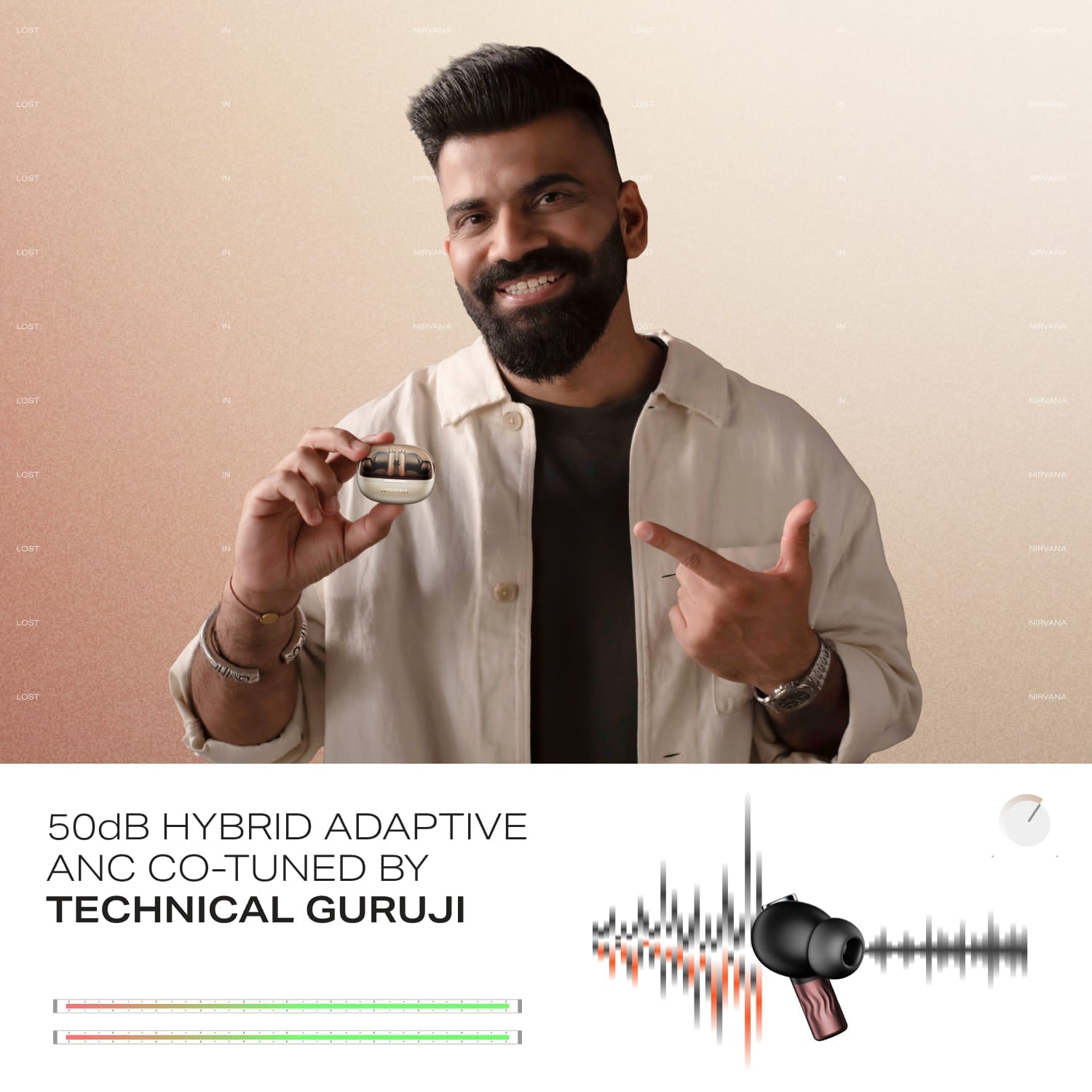boAt Nirvana Zenith Pro | Wireless Earbuds with Spatial Audio, 80H Playback & 50dB Hybrid Adaptive ANC "Awarded Best TWS by Gadgets 360"