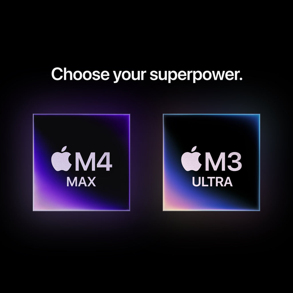Mac Studio: Apple M3 Ultra with 28-core CPU and 60-core GPU, 1TB SSD