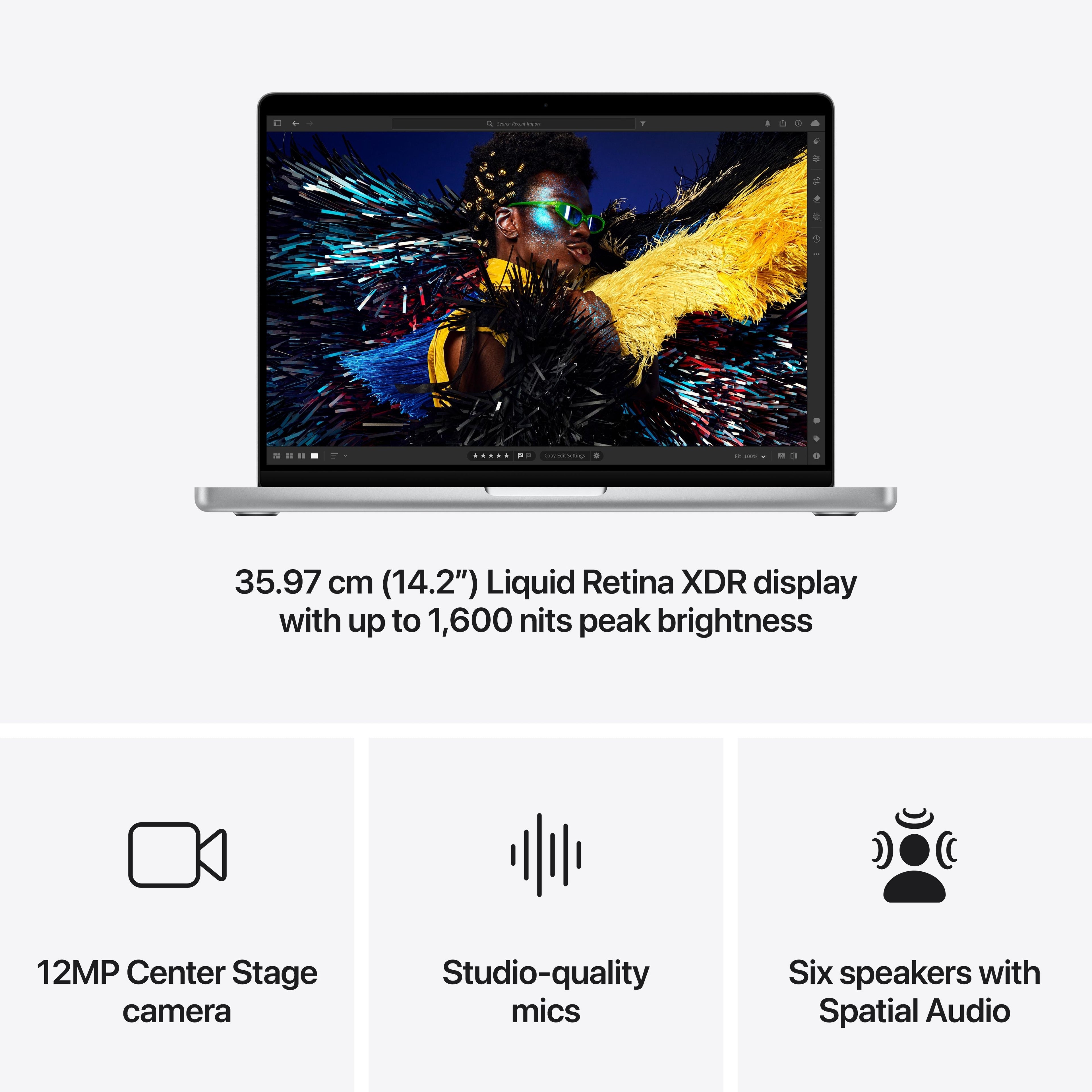 14-inch MacBook Pro: Apple M4 Max chip with 14‑core CPU and 32‑core GPU, 1TB SSD - Silver