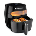 Wonderchef Renewed Swift Digital Air Fryer with Window | 1350W, 6 Litres | Rapid Air Technology | 7 Pre-set Functions | Non-stick Basket | Auto Shut-off | Touch Screen | Fry, Bake, Grill, Roast | 1-Year Warranty | Black