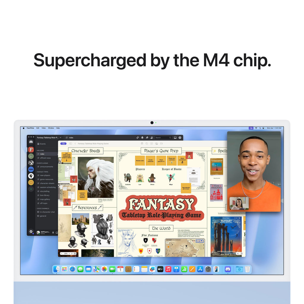 24-inch iMac with Retina 4.5K display: Apple M4 chip with 10-core CPU and 10-core GPU, 512GB SSD - Blue