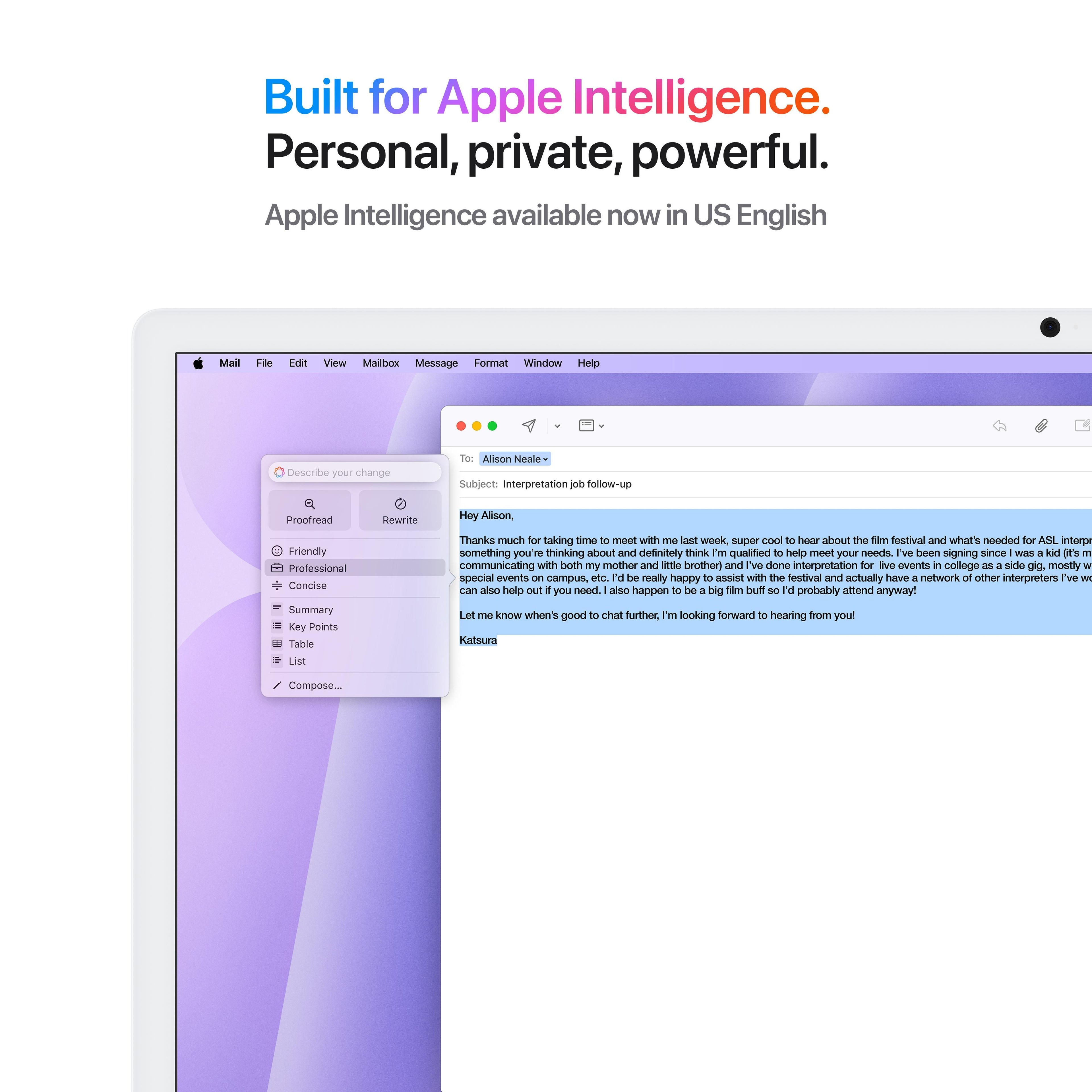 24-inch iMac with Retina 4.5K display: Apple M4 chip with 10-core CPU and 10-core GPU, 512GB SSD - Purple