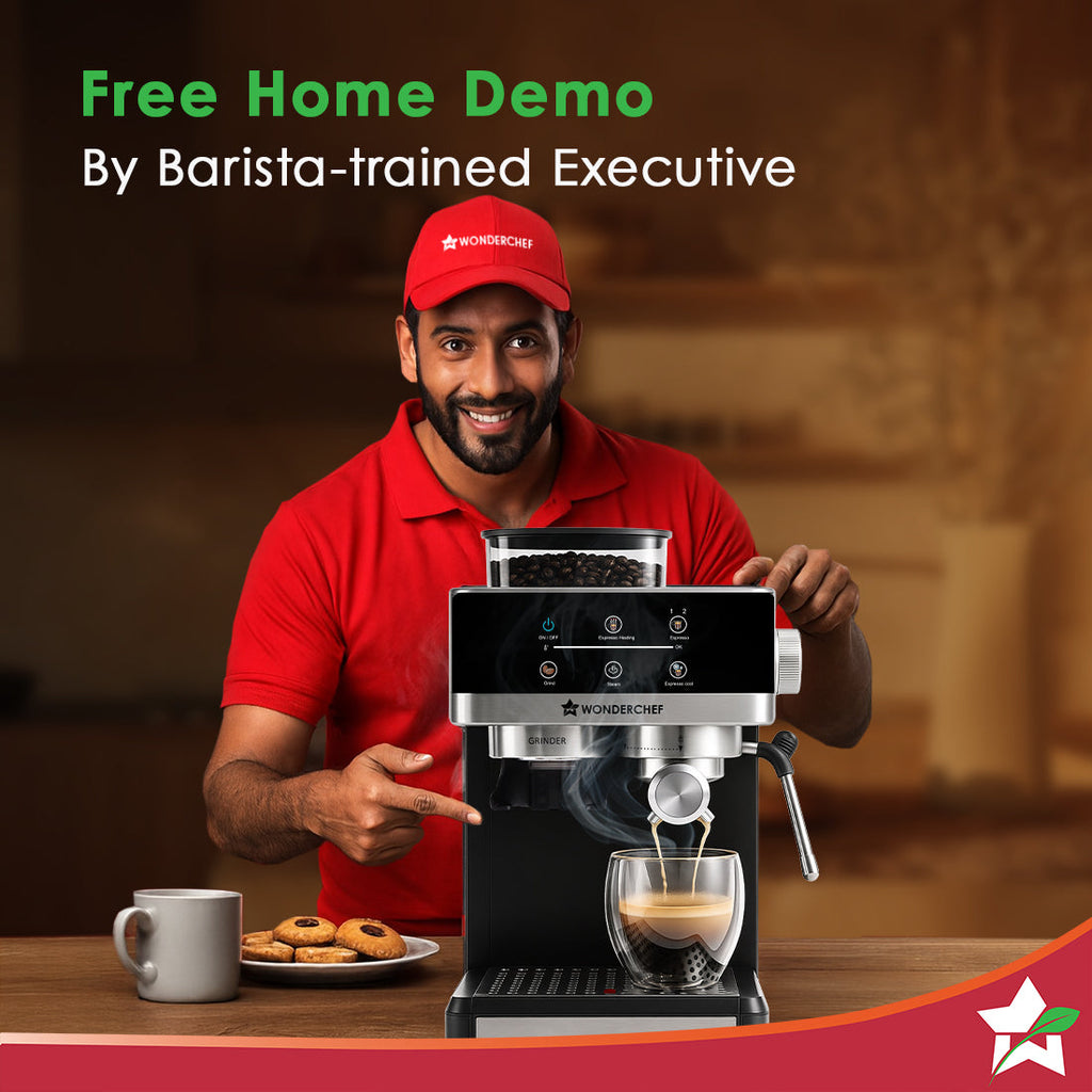 Regalia Espresso Machine & Coffee Grinder, 20-bar Pressure, Café-style Espresso, Hot & Cold Brew, 20 Grinding Options, 2-Yr Warranty